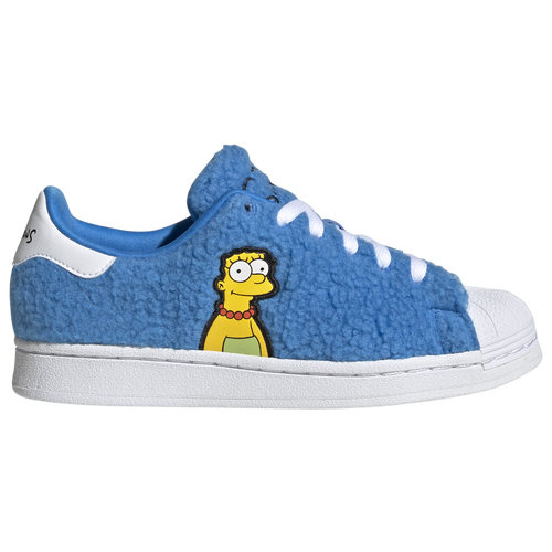 

adidas Originals Boys adidas Originals Superstar - Boys' Grade School Basketball Shoes White/Blue Size 04.0