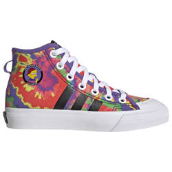 Boys' Grade School - adidas Originals Nizza Hi RF Casual Sneakers - Black/White