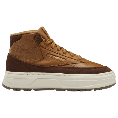 Shop Reebok Womens  Club C Geo Mid In Brown