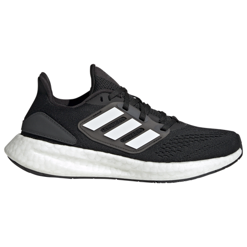 Adidas Originals Adidas Big Kids' Pureboost 22 Primeknit Running Shoes In Core Black/silver Metallic/carbon