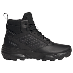 Men's - adidas Unity Leather Mid RAIN.RDY Hiking Boots - Black/Grey