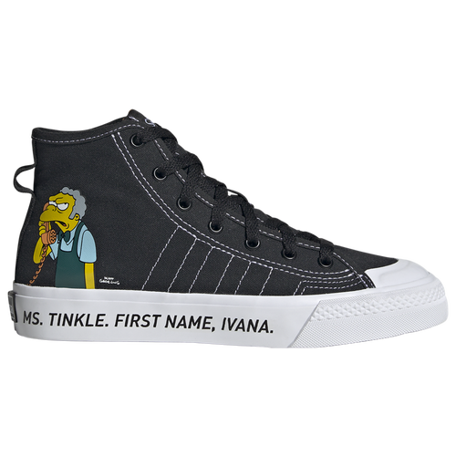 

adidas Boys adidas Nizza x Simpsons - Boys' Grade School Training Shoes Black/Yellow Size 4.5