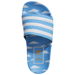 Boys' Grade School - adidas Originals Adilette x Simpsons - Blue/White