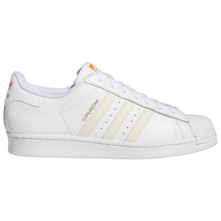 Men's - adidas Originals Superstar - White/Citrus Orange