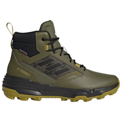 Men's - adidas Unity Leather Mid RAIN.RDY Hiking Boots - Olive/Black