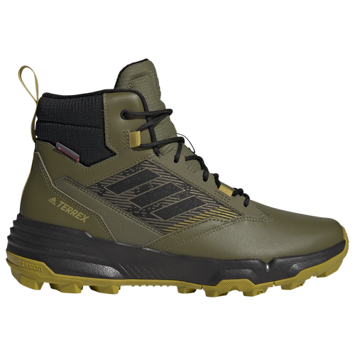 

adidas Mens adidas Unity Leather Mid RAIN.RDY Hiking Boots - Mens Olive/Black Size 8.5