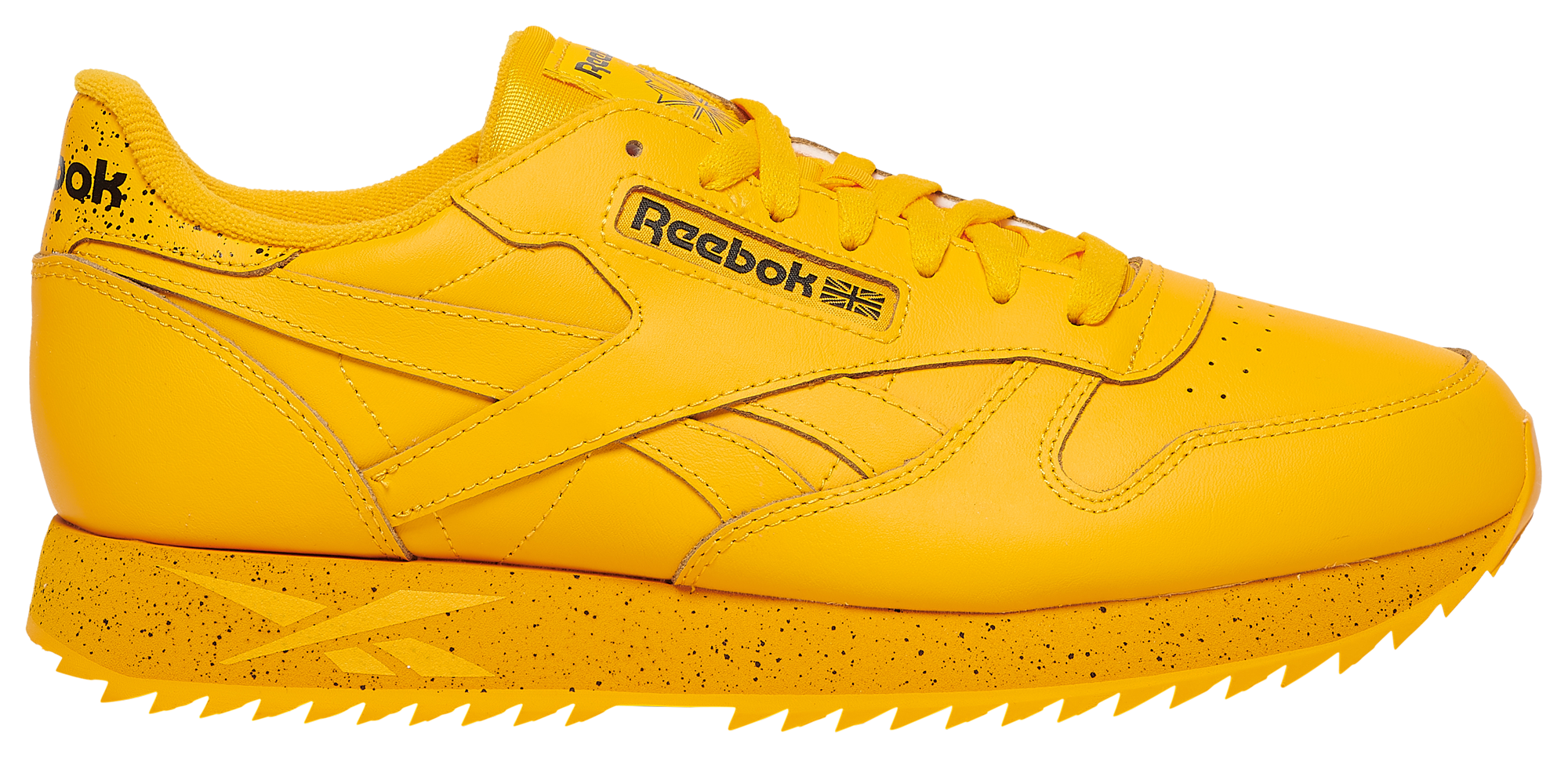 reebok classic yellow leather
