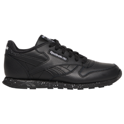 Boys' Grade School - Reebok Classic Leather - Black/Black
