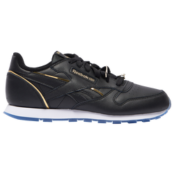 Boys' Grade School - Reebok Classic Leather - Black/Gold/White