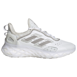 Boys' Grade School - adidas Web Boost Running Shoes - White/Grey/Crystal White