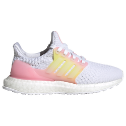 Girls' Preschool - adidas Ultraboost 5.0 DNA - White/White/Pink