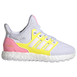 Girls' Toddler - adidas Ultraboost 5.0 DNA - White/White/Pink