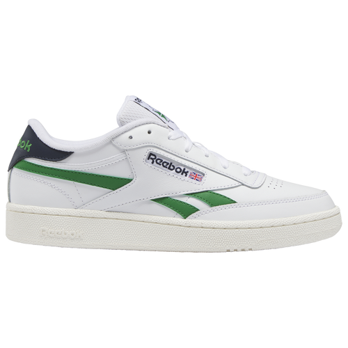 

Reebok Club C Revenge - Mens Ftwr White/Glen Green/Vector Navy Size 10.5