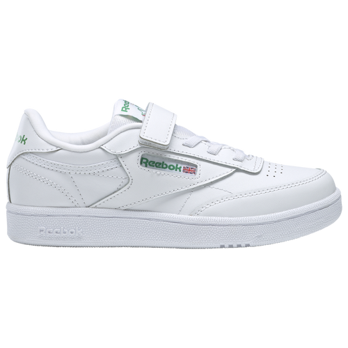 

Boys Preschool Reebok Reebok Club C 1V - Boys' Preschool Shoe White/Glen Green Size 12.0