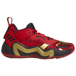 Boys' Grade School - adidas D.O.N. Issue 3 - Vivid Red/Core Black/Gold Metallic