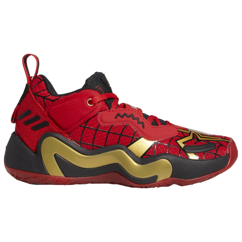 

Boys adidas adidas D.O.N. Issue 3 - Boys' Grade School Basketball Shoe Red/Gold/Black Size 07.0