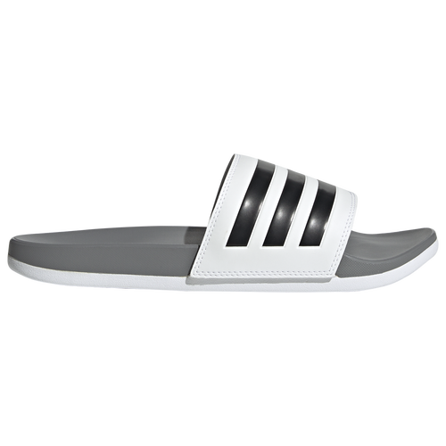 Adidas Originals Mens Adidas Adilette Comfort Slides In Ftwr White/core Black/grey