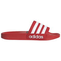 Red and cheap white adidas sandals