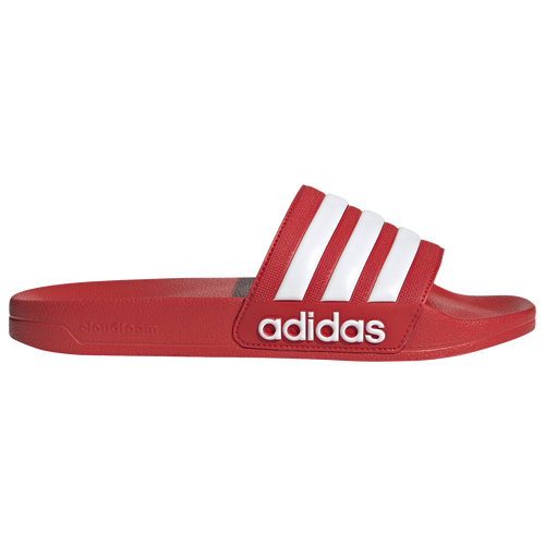 

adidas Mens adidas Adilette Shower Slides - Mens Shoes Red/White Size 12.0
