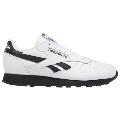 

Reebok Mens Reebok Classic Leather - Mens Running Shoes White/Black Size 07.5