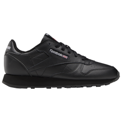 Boys' Grade School - Reebok Classic Leather - Black/Black