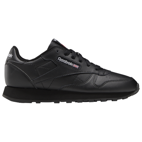 

Boys Reebok Reebok Classic Leather - Boys' Grade School Running Shoe Black/Black Size 04.5