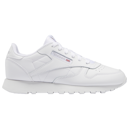 

Boys Reebok Reebok Classic Leather - Boys' Grade School Running Shoe White/White Size 06.0