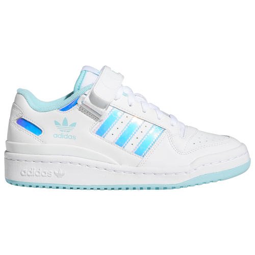 

adidas Originals Girls adidas Originals Forum Low - Girls' Grade School Basketball Shoes White/White/Aqua Size 06.5