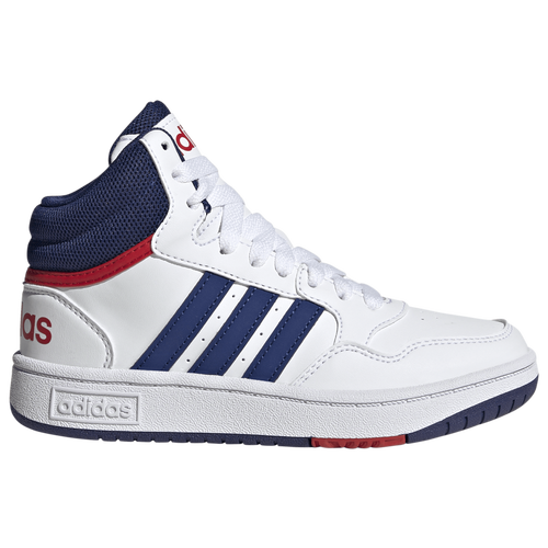 

Boys adidas adidas Hoops Mid 3.0 - Boys' Grade School Shoe White/Red Size 07.0