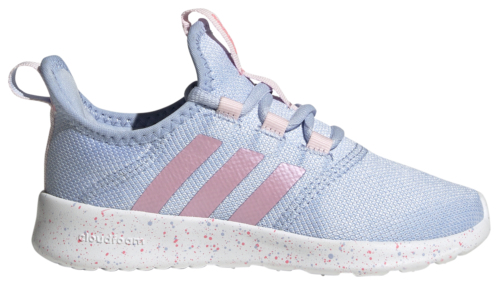 Adidas cloudfoam blue hot sale and pink