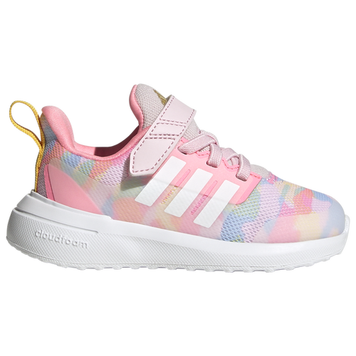 

adidas Girls adidas FortaRun 2.0 CloudFoam Elastic Laced - Girls' Toddler Running Shoes Clear Pink/Ftwr White/Bold Gold Size 04.0