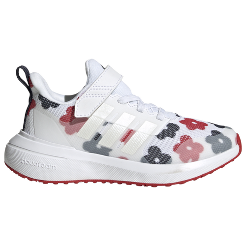 

adidas Girls adidas FortaRun 2.0 CloudFoam Elastic Laced - Girls' Preschool Running Shoes Ftwr White/Zero Metallic/Better Scarlet Size 12.0