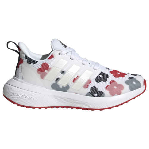 

adidas Girls adidas FortaRun 2.0 CloudFoam Elastic Laced - Girls' Preschool Running Shoes Ftwr White/Zero Metallic/Better Scarlet Size 11.0