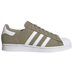 Men's - adidas Originals Superstar - Olive/White