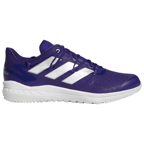 adidas adiZero Afterburner 8 Turf - Men's Turf Shoes - Purple / Silver / White - H00966