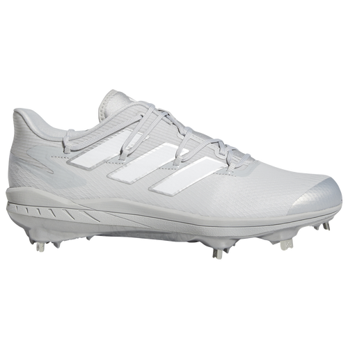 

adidas Mens adidas Adizero Afterburner 8 - Mens Baseball Shoes Light Grey/White/Silver Size 11.0