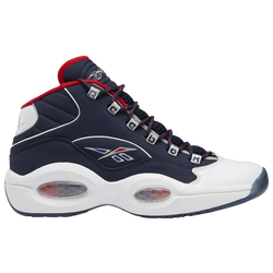 Men's - Reebok Question Mid  - Navy/White/Red