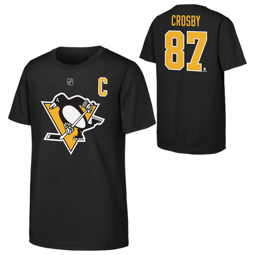 Outerstuff Boys Sidney Crosby Penguins Name and Number T-Shirt - Boys' Grade School - Black