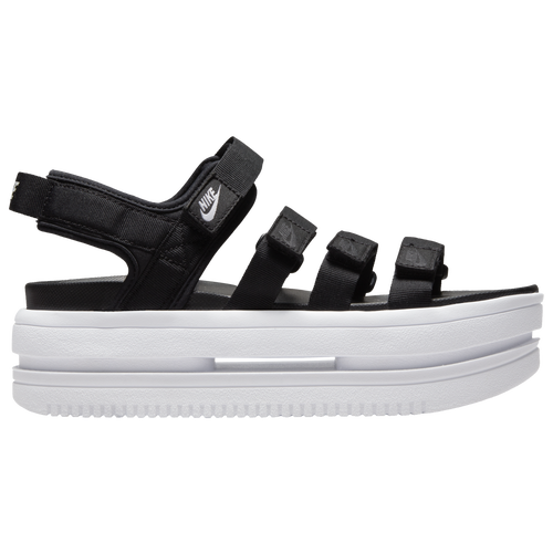Shop Nike Womens  Icon Classic Sandals In Black/white