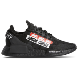 Grade School - adidas Originals NMD R1 V2 - Black/Black/Red