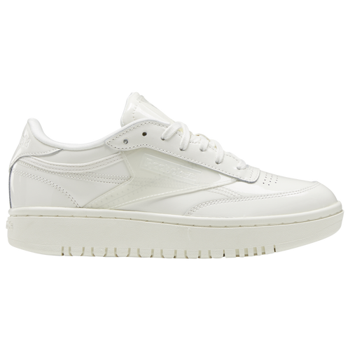 Reebok Women's Cardi B Club C Double Casual Sneakers From Finish Line In Off White/off White