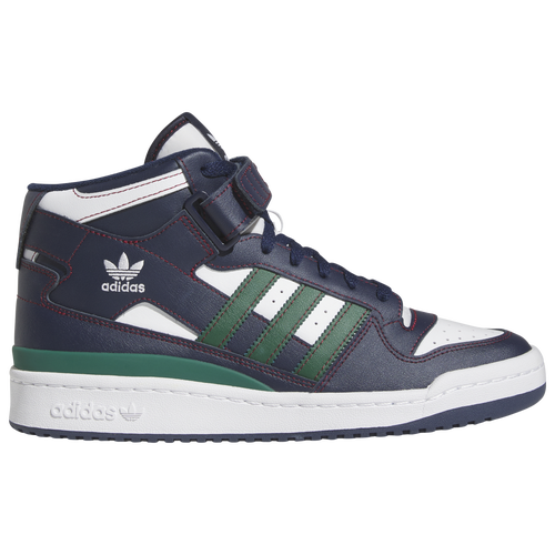 

adidas Originals Mens adidas Originals Forum Mid - Mens Basketball Shoes Collegiate Navy/Team Dark Green/Team Coll Burgundy Size 14.0
