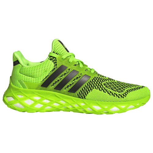 

adidas Mens adidas Ultraboost Web DNA - Mens Running Shoes Black/Solar Green/White Size 10.0