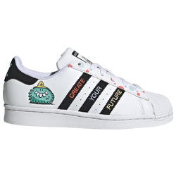 Boys' Grade School - adidas Originals Superstar - Radiant Aqua/Ftwr White/Core Black