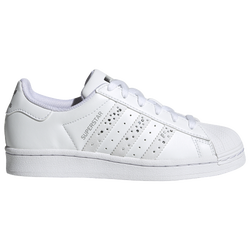 Girls' Grade School - adidas Originals Superstar Casual Sneakers - White/Crystals