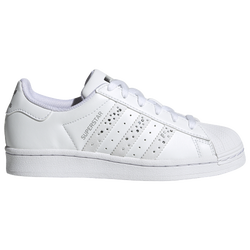 Girls' Grade School - adidas Originals Superstar - White/Crystals