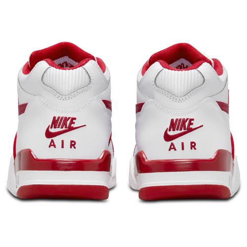 Nike Air Flight 89 White & Crimson High Top Basketball Sneakers Men store SZ 12