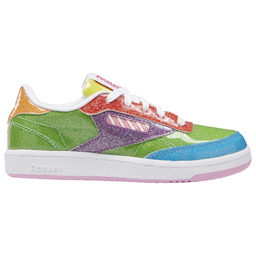 Reebok Club C - Boys' Preschool Sneakers - Super Green / Instinct Red / Ultimate Yellow - H05083