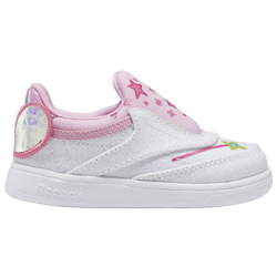 Girls' Toddler - Reebok Club C Slip-On IV - Icon Pink/White/Cool Aloe