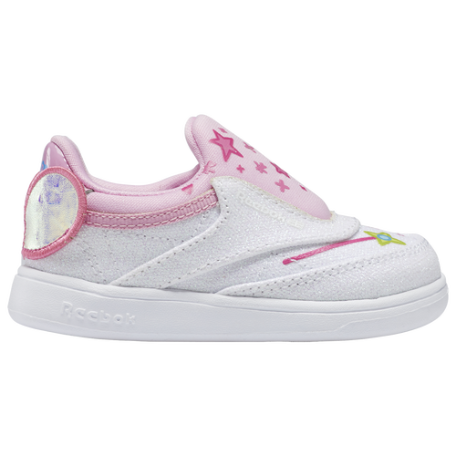 

Girls Reebok Reebok Club C Slip-On IV - Girls' Toddler Shoe Icono Pink/White/Cool Aloe Size 04.0